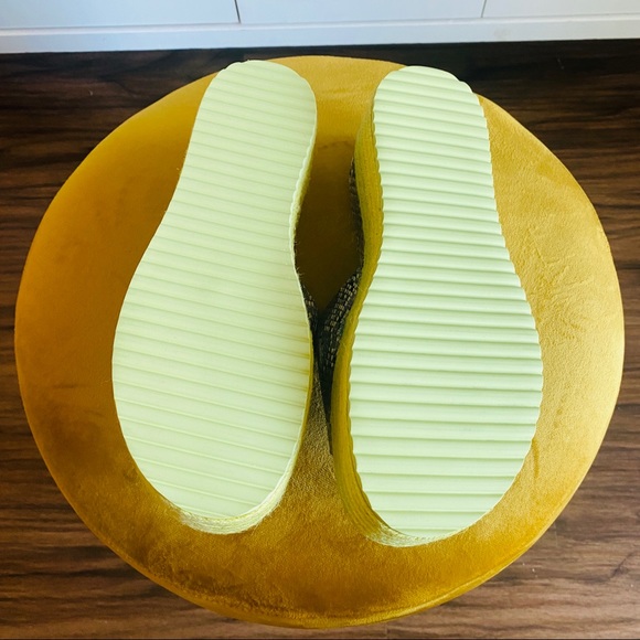 ✨✨✨ Kate Spade Multicolor Iridescent Genuine Leather Snake Print FlatForm Slide - Picture 5 of 5